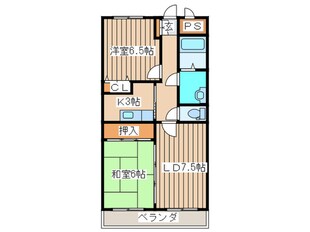 クオーレ白鳥の物件間取画像